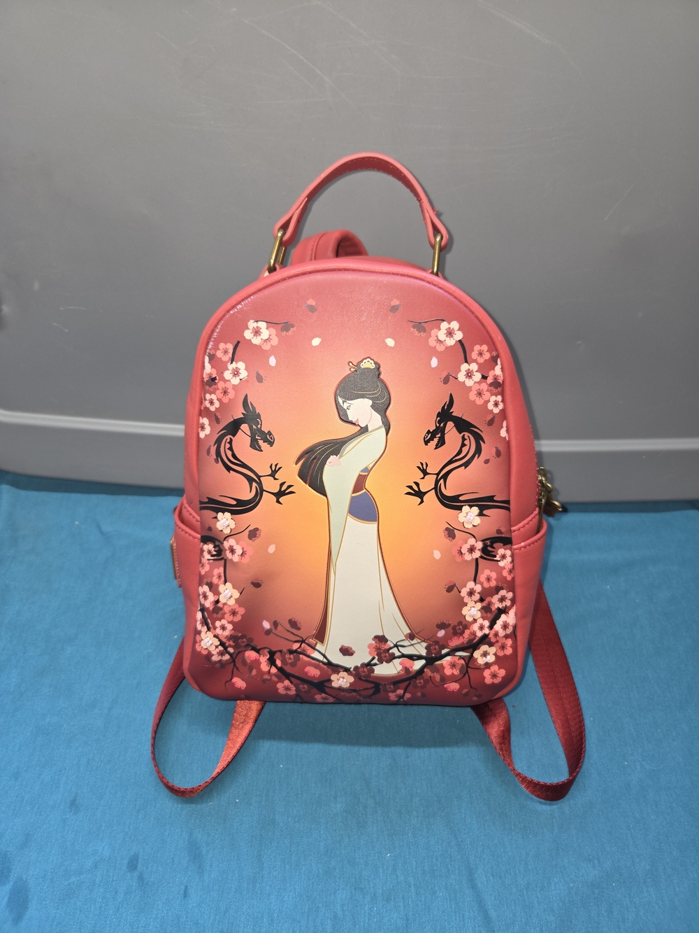 Disney Loungefly Mulan Canvas Mini Backpack